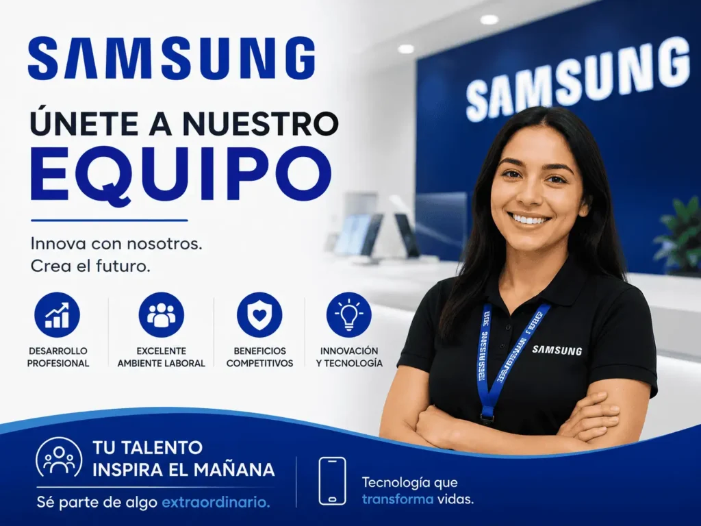 Convocatoria de Empleos SAMSUNG: Únete a una Empresa Líder en Innovación Tecnológica 🌍🚀